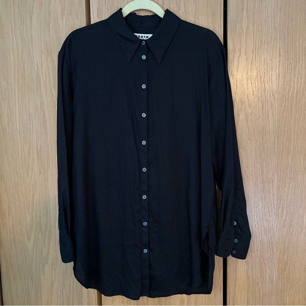 Boden 100% linen tunic blouse